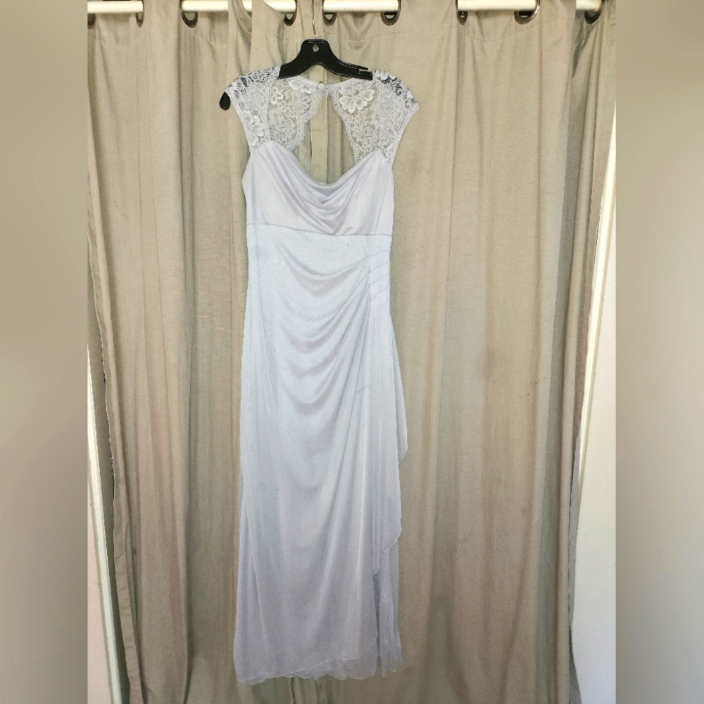 Gorgeous Silvery Blue Formal Dress Womens Sz L